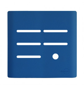 Placa p/ 5 Interruptores + furo 4x4 - Novara Azul Fosco